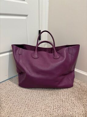 Beck large bag in Italian pebble leather with velvet interior
